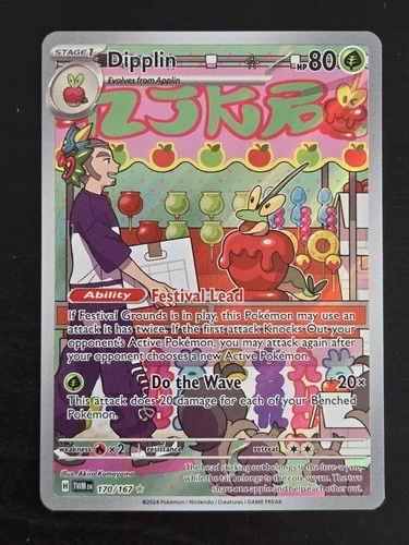 Dipplin 170/167 - Twilight Masquerade - Illustration Rare - Pokemon