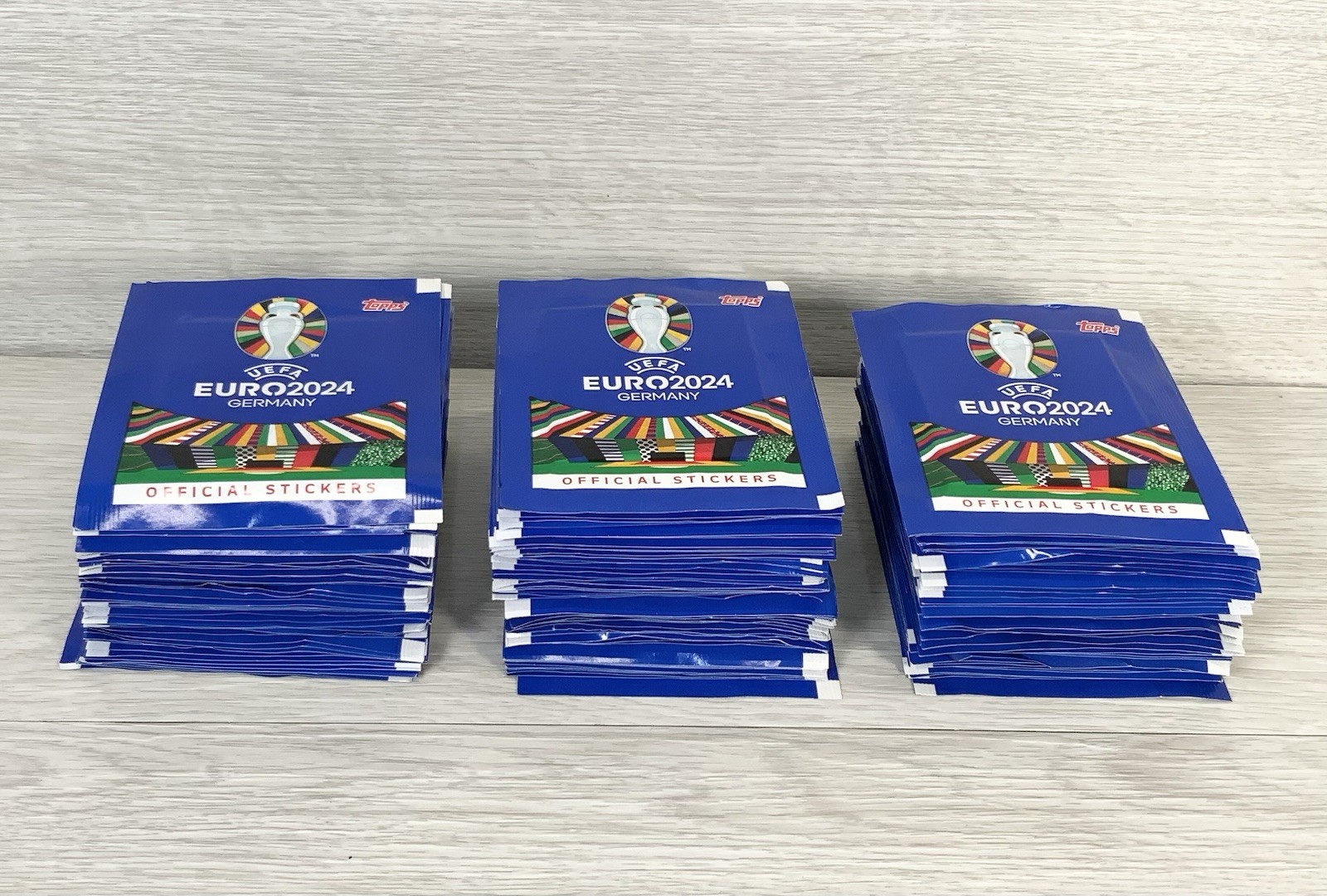 150 x Topps UEFA Euro 2024 Germany Official Sticker Bundle (150 Packs) Sealed