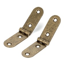 20 Pieces Antique Bronze Brass Mini Hinges Hardware for Wooden Jewelry Box,Je...