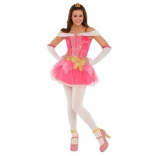 Disney Princess Aurora Costume Halloween or Dress Up Size Medium 7 - 9 New