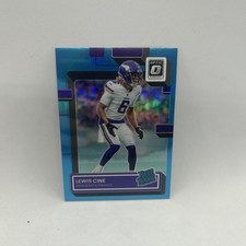 2022 Panini Donruss Optic Aqua Prizm Rated Rookie #258 Lewis Cine RC #d/299 