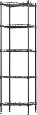 5 Tier Standing Metal Wire Shelving Units Adjustable Height Storage Shelf Units