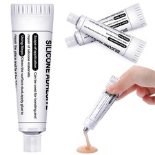 2 Pcs Silicone Adhesive Glue for Skin Doll Repair Flesh Color Soft Adhesive R...