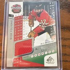 Upper Deck SP Game Used Winter Classic Jersey Nick Foligno #WC-12 2023-24 Bruins