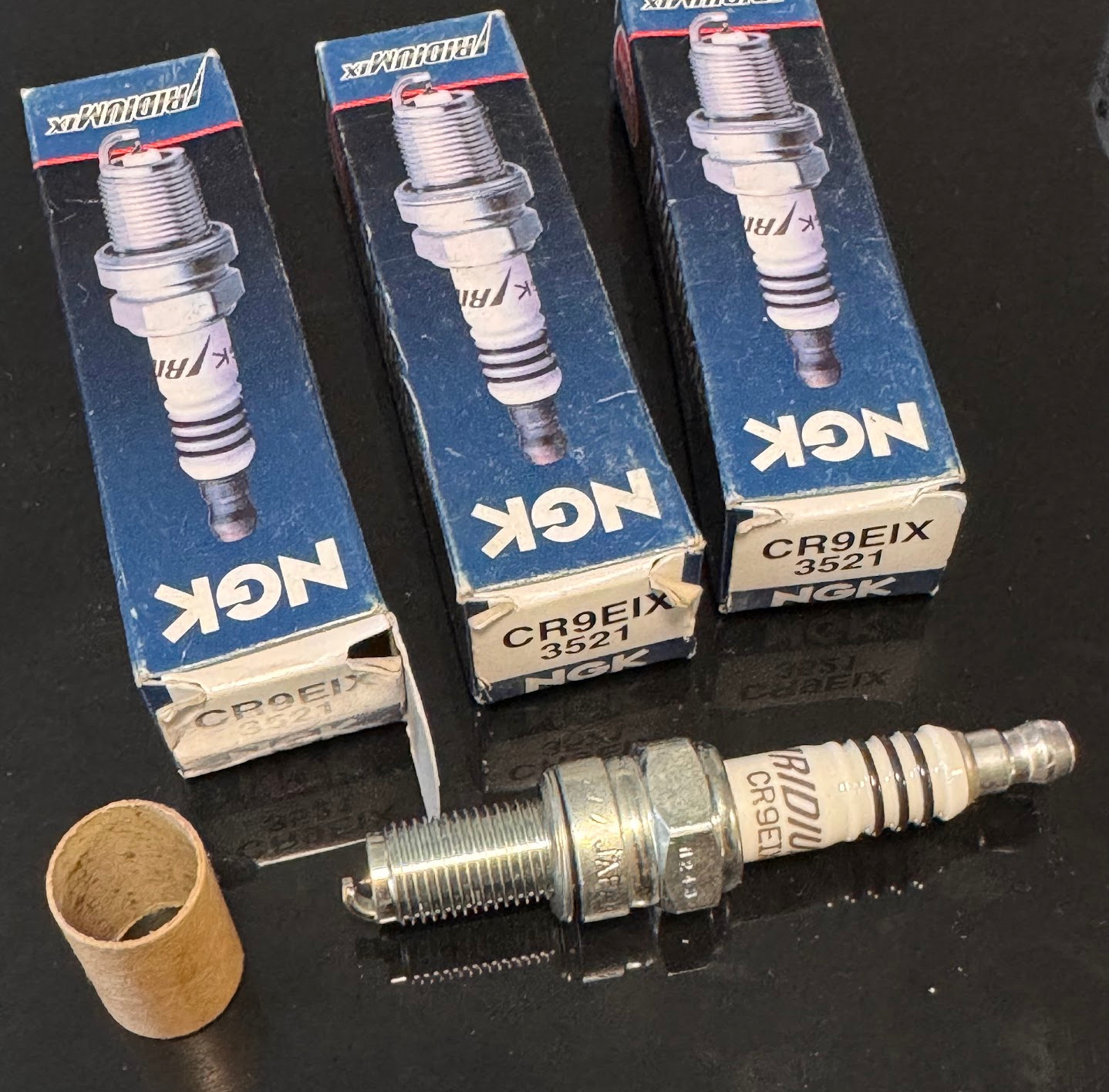 NGK CR9EIX 3521 Spark Plug Set of THREE plugs