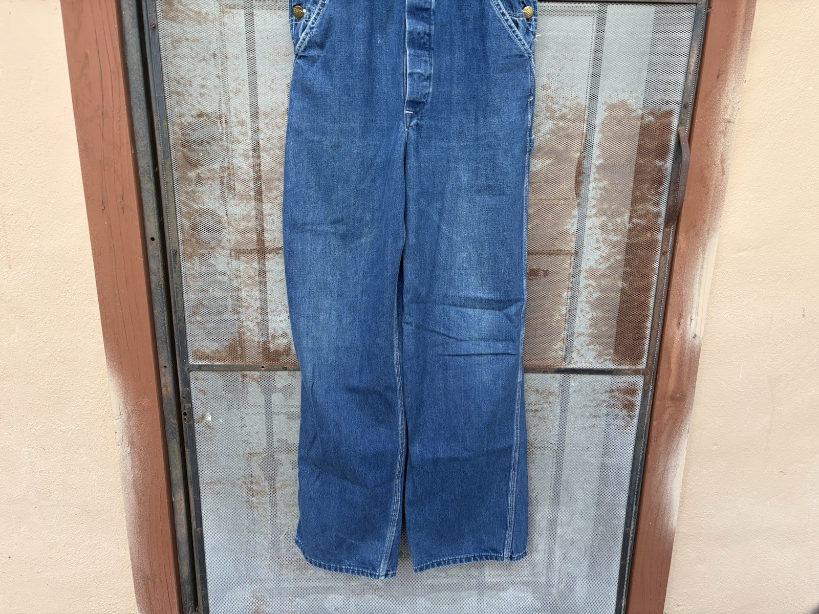 VTG 40s 50s Lee Jelt Denim Overalls Sanforized Un… - image 2