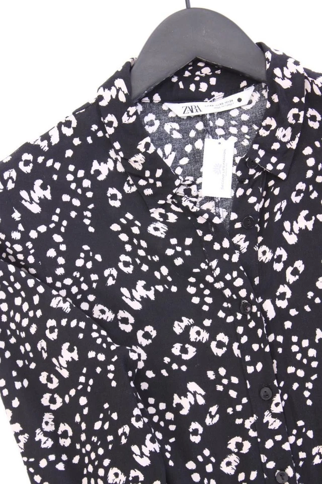 Zara Maxikleid Regular Kleid für Damen Gr. 32, XS 3/4 Ärmel schwarz aus Viskose - Bild 2 von 4