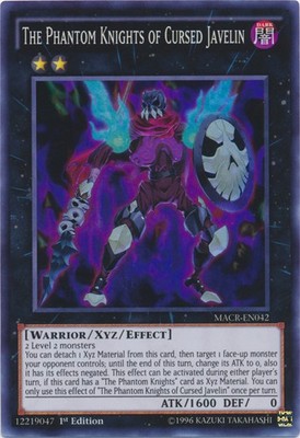 Yugioh! The Phantom Knights of Cursed Javelin - MACR-EN042 - Super Rare - 1st Ed