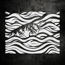 Wave Pattern Home Decor Reusable Plastic Stencil - StencilAir