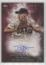 2018 Topps Inception Rookie and Emerging Stars Red /75 Ty Blach #RES-TB Auto 1v3