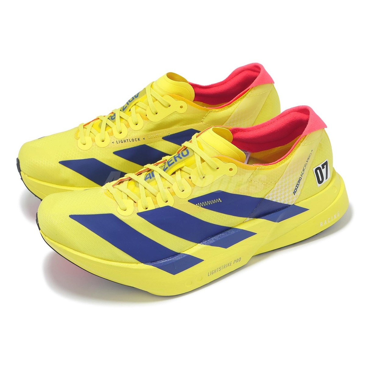 adidas Adizero Adios Pro 4 M Pure Sulfur Lucid Blue Red Men Unisex