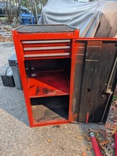 Snap-on Kr-274d Side Cabinet 3 Drawer 1 Shelf Red Canada 1990