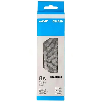 Passend für Shimano 6/7/8 fach Kette CN-HG40 Deore MTB Rennrad 116 Glieder