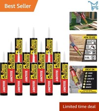 Polyurethane Construction Adhesive 10 fl oz Cartridge 12 Pack Waterproof Strong