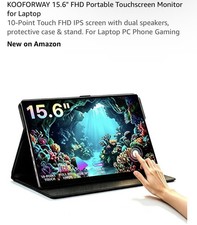 Ultrathin Ultralight Portable Monitor 15.6 Inch Full HD 1080P USB C Monitor