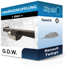 Für Renault Twingo 10.2001-03.2007 G.D.W. Anhängerkupplung starr neu