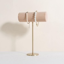 Wood Bracelet Display Holder, White Jewelry watch organizer for selling, Reta...