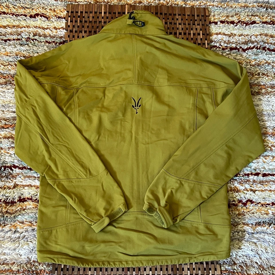 Ibex Climawool Soft Shell Jacket Green Full Zip Men's Size Medium M - Image 2 of 3