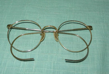 Vintage Wire Rim 1/10 12K GF Etched Eye Glass Frames Only
