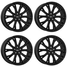4 Alu Felgen AEZ Toronto black 8.5Jx19 5x112 für Audi A3 A4 A6 A8 Q2 Q3 Q4 TT
