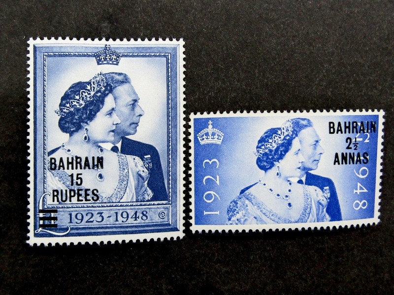 nystamps British Bahrain Stamp # 62 63 Mint OG H L10y1572