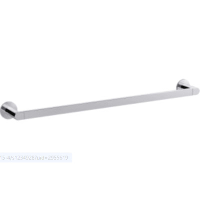 KOHLER K-73142-CP Composed 24-Inch Towel Bar - Polished Chrome Bathroom Accessory, Minimalist Design - View #5