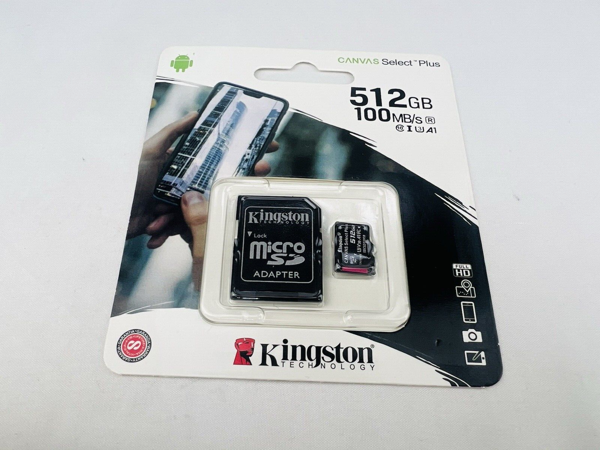 Kingston 512 Gb Microsd Kingston Micro SD Canvas Select Plus
