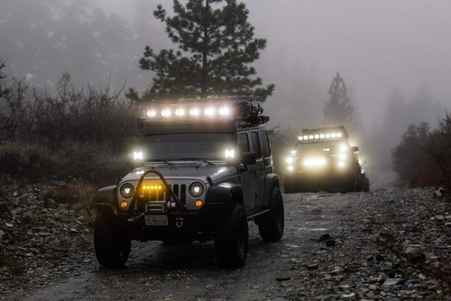 KC HiLITES Slimlite Spot Beam LED Light Pod System Pair/ 2 Pack Waterproof & Adj - Picture 10 of 19