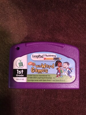 LEAP FROG Leap Pad Learning System Plus Writing Cartridge WILD WORD GAMES 1st Gr