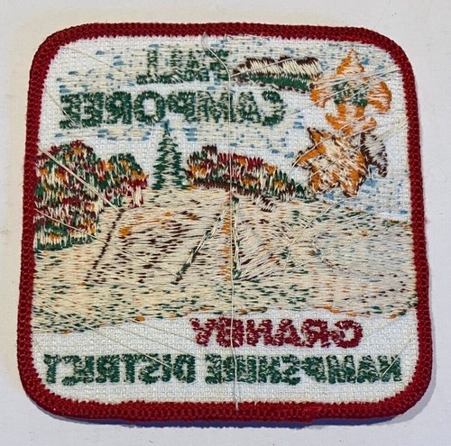 1969 Granby Hampshire District Fall Camporee Patch Twill Boy Scout BSA - Picture 2 of 2