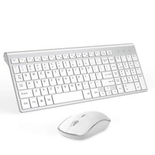 Wireless Keyboard Mouse JOYACCES 2.4G Compact and Ultra Slim Wireless Keyboar...