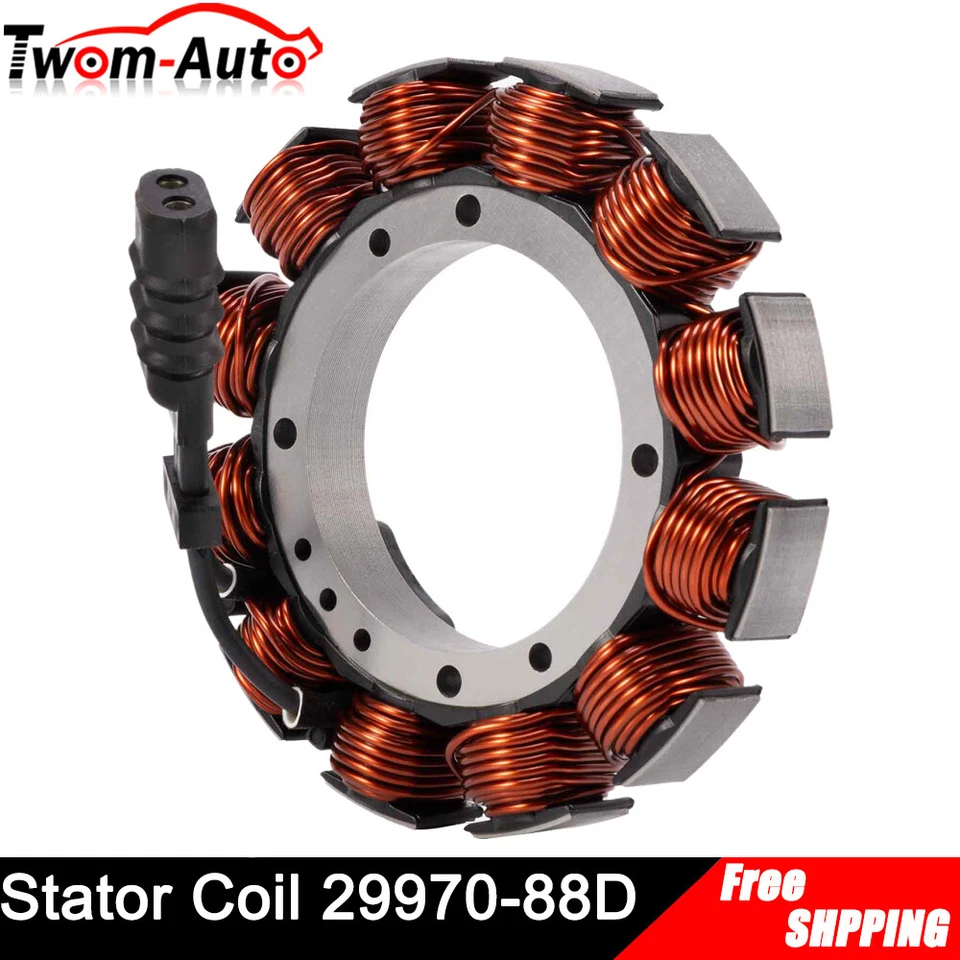 Bobina de generador magnético de estator de 32 amperios para Harley Softail Standard FXST 1989-1993 Foto 3 de 4