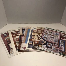 7 Graph-It Arts Assorted Cross Stitch Pattern Books Lot Bath Country Flowers