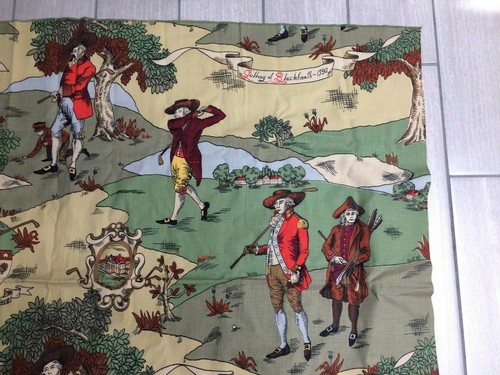 36"x49" Fabric Panel - Depicting 19th Century Golf Scenes - Picture 5 of 9