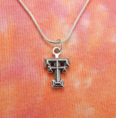 TTU Necklace, Texas Tech University Symbol Charm Pendant or Earrings Gift