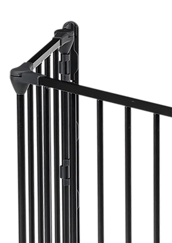 DOLLE Absperrgitter Kaminschutzgitter Kinder Türschutzgitter 90-422 cm Schwarz - Bild 4 von 4