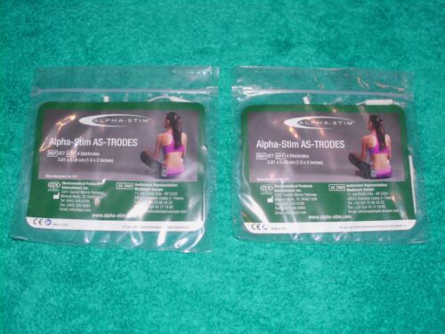 (2) Alpha-Stim AS-Trodes Self-Adhesive Silver Electrode Pads for (AT7) 8 pads