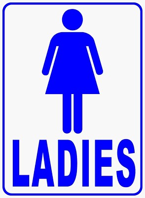Ladies Bathroom Sign Male And Female Toilet Signs Durable
