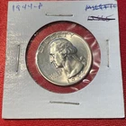 One 1944 Washington Quarter BU UC Uncirculated 90% Silver