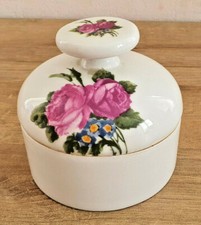 Antique Powder Compact No. 18 porcelaine de paris Collection Roses French Deco