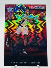 2020-21 Panini NBA Hoops Lights Camera Action Purple Explosion Kawhi Leonard #19