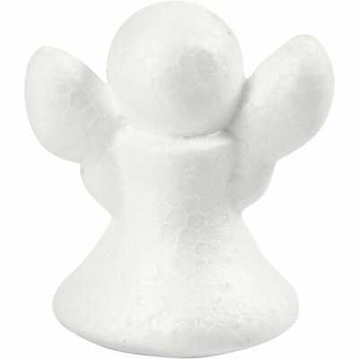 5 x Weiß Polystyrol Winkelförmig Modellieren Weihnachtsdekoration Handwerk 6 cm