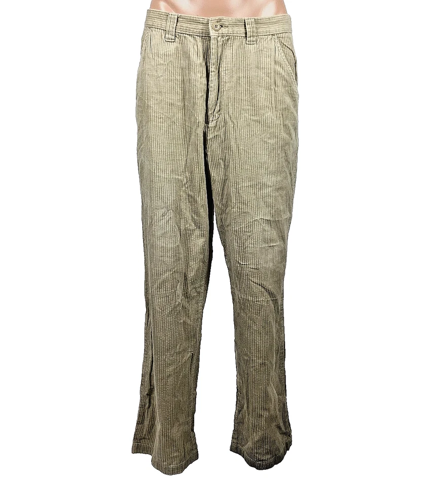 Pantalón Suelto Arizona Jeans Hombre 34x33 Beige Grueso Pana Suelto De Colección Años 90 y2k Foto 2 de 4