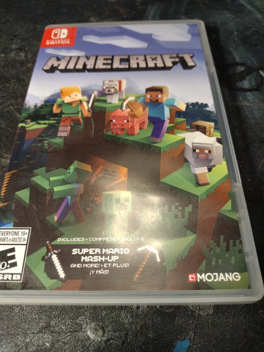 Minecraft switch 2024 game case