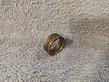 1972 Kennedy Half Dollars size 9 -1/2 coin ring Handmade mixed metals B 