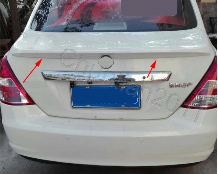 Factory Style Spoiler Wing ABS for 2007-2010 Nissan Versa Tiida Sedan - Image 3 of 4