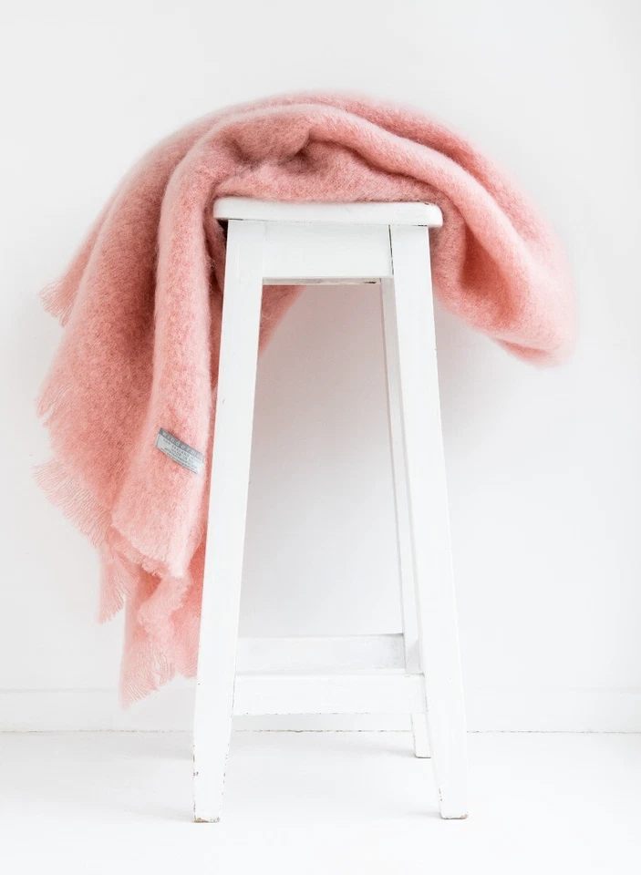 Masterweave Windermere Mohair Throw Rug Blanket -Dusk