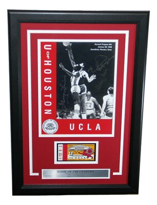 #ad #ad University of Houston Cougars vs UCLA 1968 Game Of The Century Framed Collage $195.50