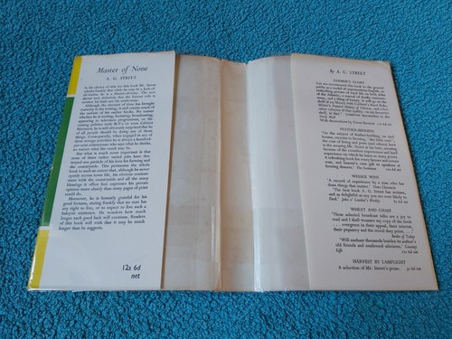 Master Of None by A. G. Street, Faber & Faber 1956 1st edition, HB with DJ - Foto 5 di 16
