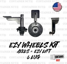 EZY Wheels Kit  6 LUG + EZY Lift Shipping Container Wheels and Lift Made in USA